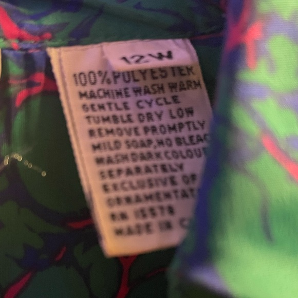 Schrader Sport custom casual maxi green dress | Vintage Dress Shirt | Size 12 W - Picture 5 of 5